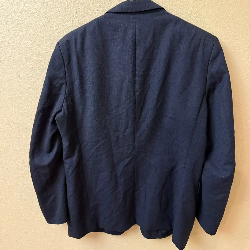 Vintage Burberrys x Loden-Frey Navy Wool Blazer 40S / EU 25 Ticket Pocket Jacket